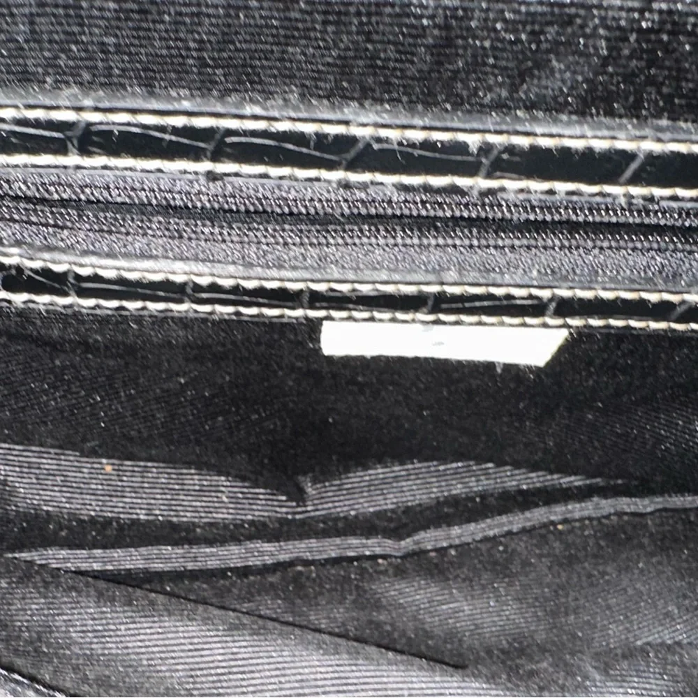 Apt. 9 Black Crocodile-Embossed Shoulder Bag - Picture 4 of 7